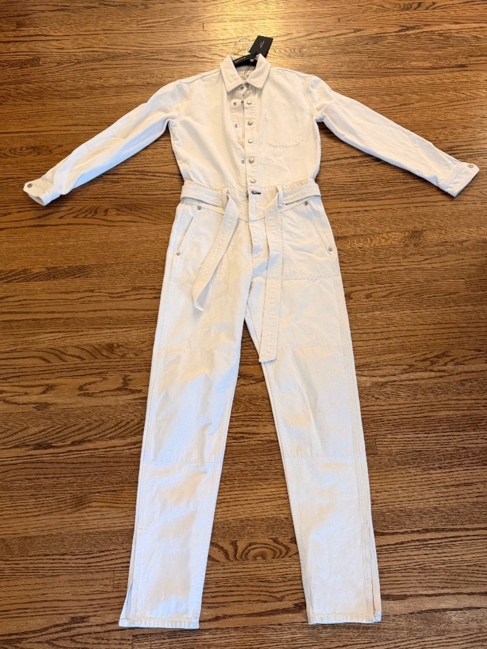 Rag & Bone MIA Jumpsuit in Ecru Size Small NWT